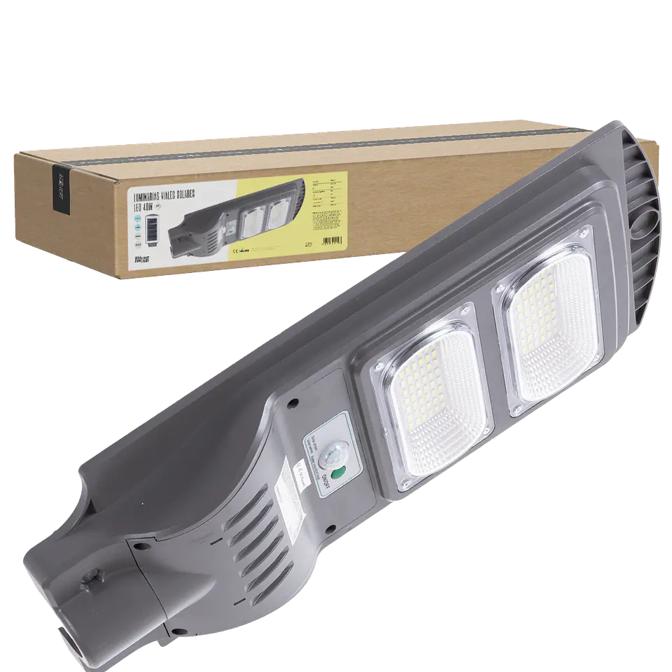 Luz de Rua LED 40W 6000ÂºK IP65 Sensor Solar 50.000H [BX3-SLABS40W-CW] 1