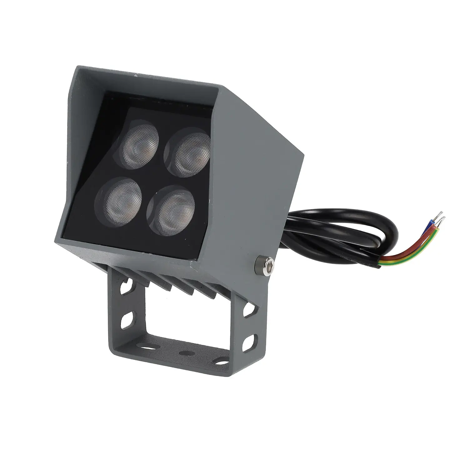 Refletor LED de 4W IP65 2700K com estaca para jardim, acabamento cinza 2