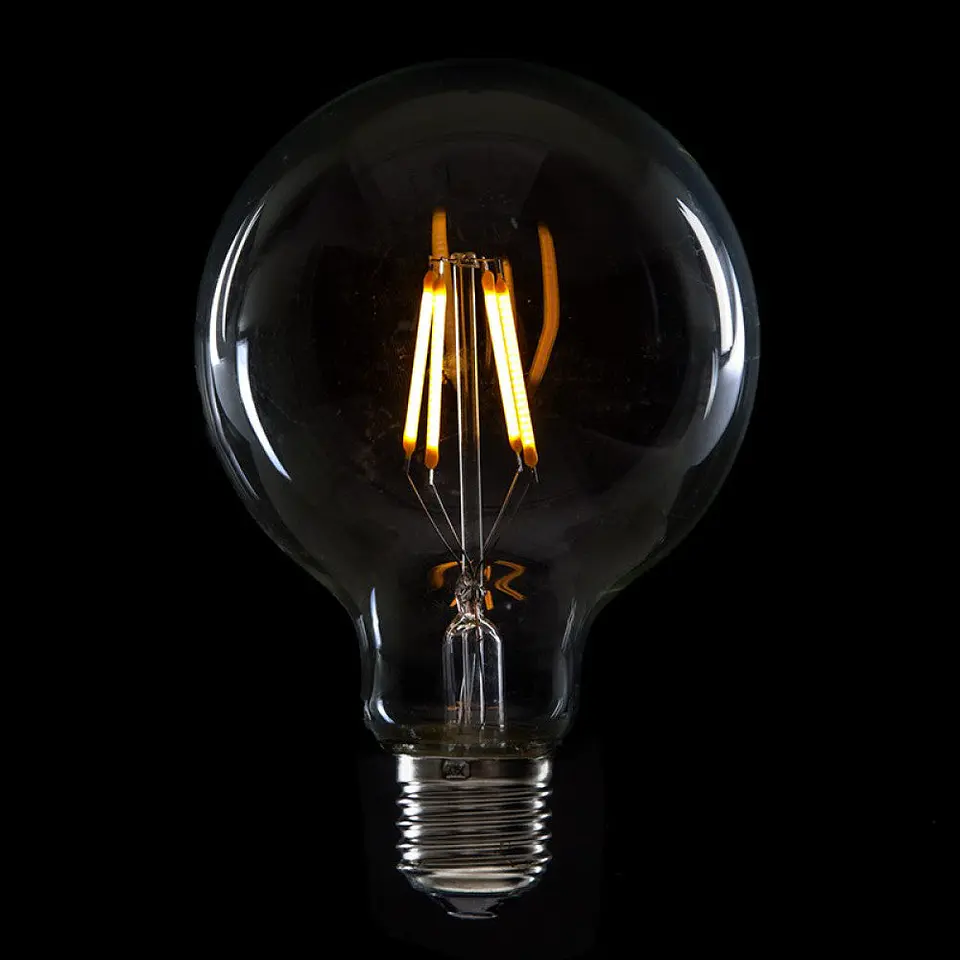 LÃ¢mpada LED E27 4W 288Lm 2000ÂºK Filamento G95 40.000H [HO-LF-G95-E27-4W-WW] 1
