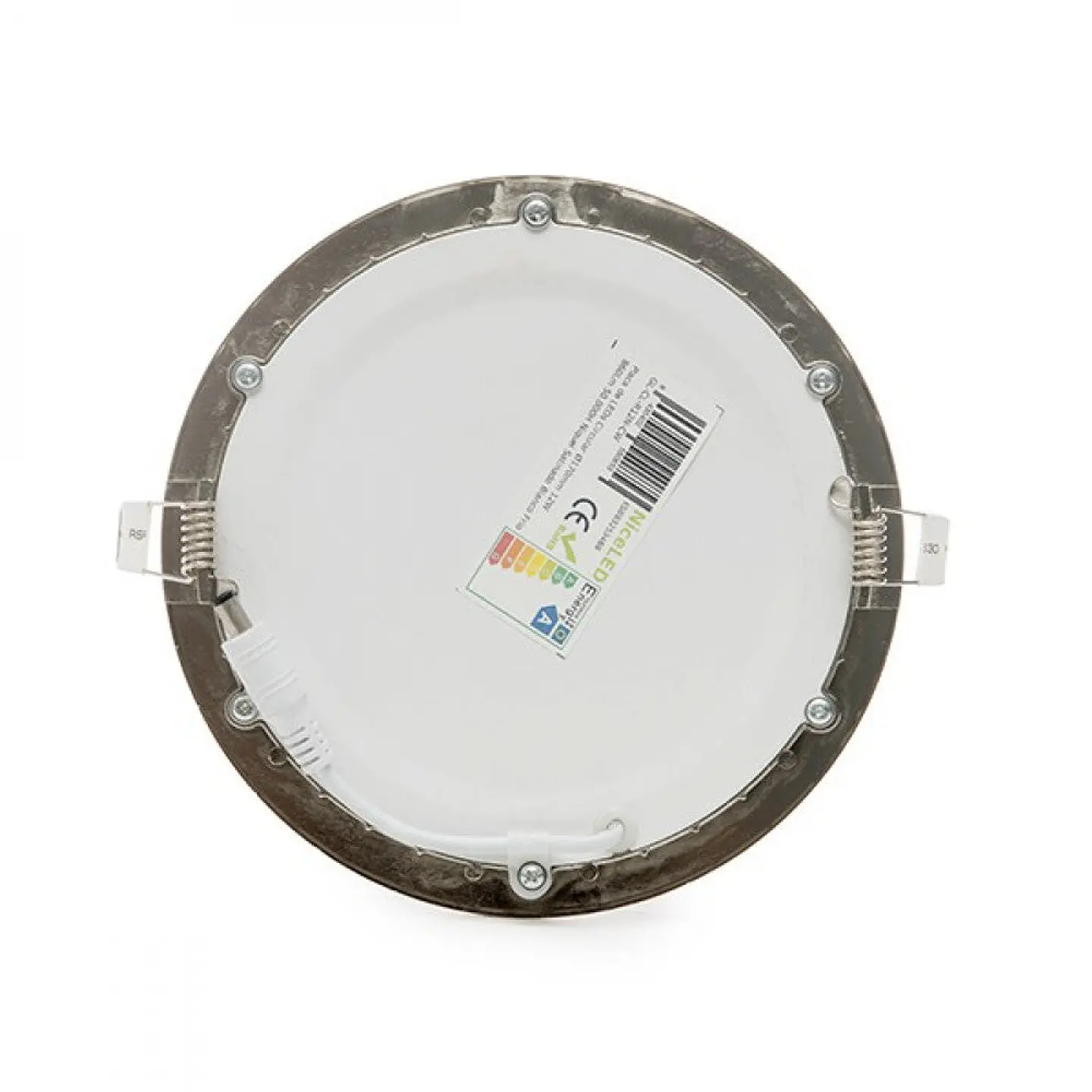 Painel LED 12W 1200Lm 6000ÂºK Circular NÃ­quel Acetinado 50.000H [GL-CL-R12N-CW] 5
