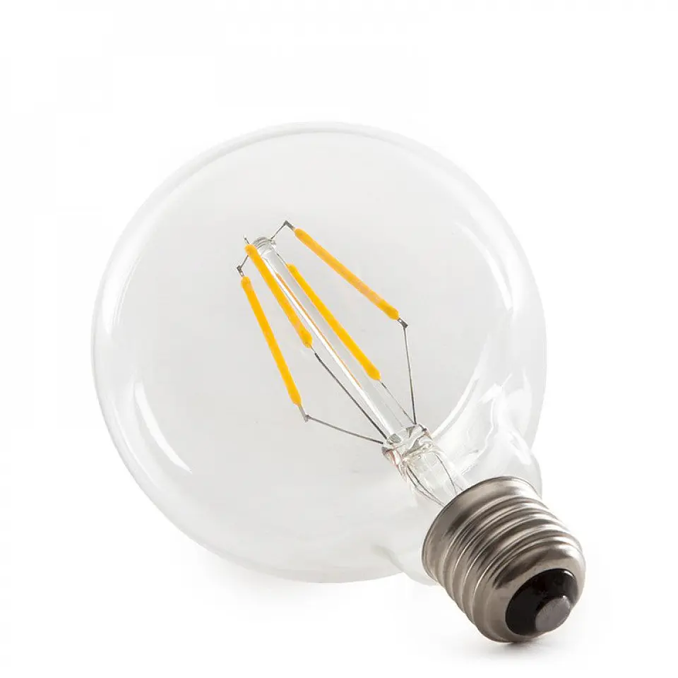 LÃ¢mpada LED E27 4W 288Lm 2000ÂºK Filamento G95 40.000H [HO-LF-G95-E27-4W-WW] 4