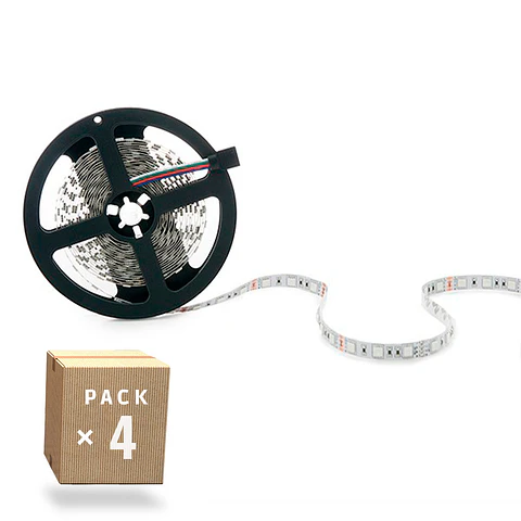 Pack 4 Tiras LED 72W 4200Lm 4200ºK 300