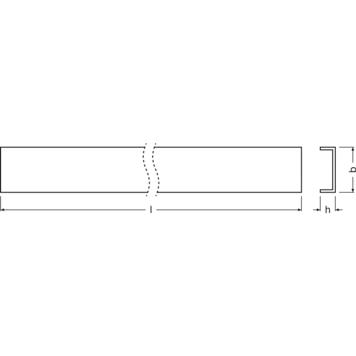 Perfis Difusores Ledvance -PC/P01/D/1 1M 2