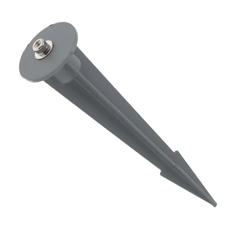 Refletor LED de 3W IP65 2700K com estaca para jardim, acabamento cinza 3