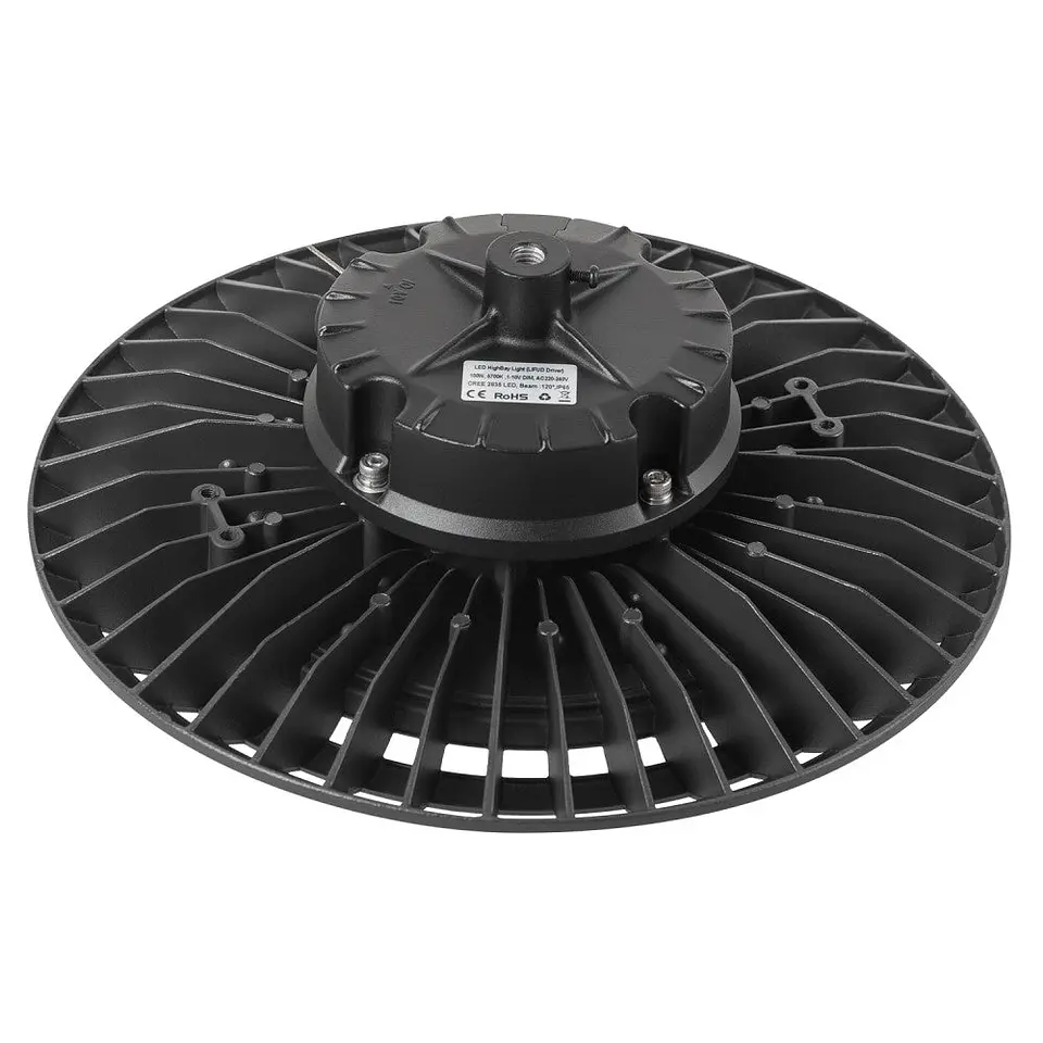 CampÃ¢nula LED 100W 18.000Lm 6000ÂºK Osram IP65 RegulÃ¡vel 0-10V 100.000H [BX3-HVUFO100W-H-CW] 9