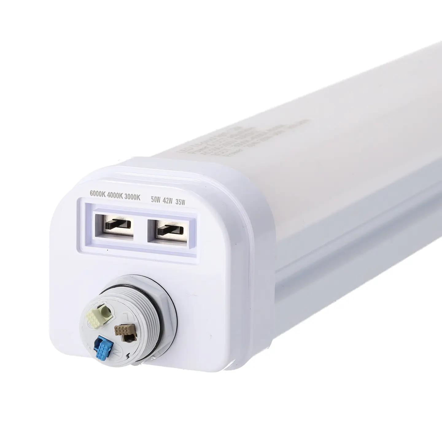 Philips IP66 Linkable LuminÃ¡ria LED Ã  prova d'Ã¡gua 150Cm PotÃªncia ajustÃ¡vel (35/42 / 50W) 160Lm / W CCT Tom de luz ajustÃ¡vel 3/4 3