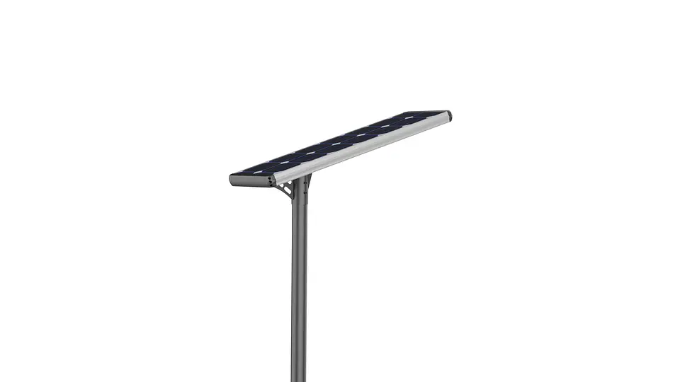 LuminÃ¡ria Solar LED 80W 100Lm/W (95W Monocristalina) Branco Quente 3000K 3