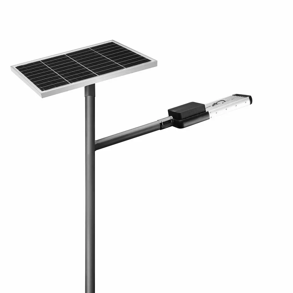 LuminÃ¡ria Solar LED 80W 180Lm/W (110W Monocristalina) Branco Quente 3000K 3