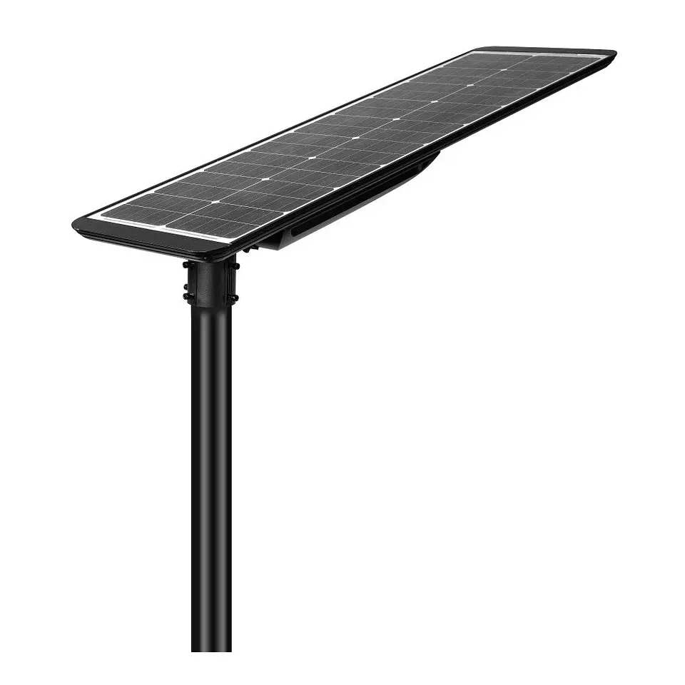 LuminÃ¡ria Solar LED HÃ­brida 80W 210Lm/W (110W Monocristalina) Branco Quente 3000K 5