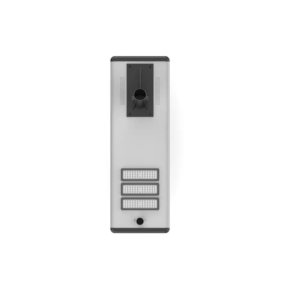 LuminÃ¡ria Solar LED HÃ­brida 80W 100Lm/W (95W Monocristalina) Branco Quente 3000K 4