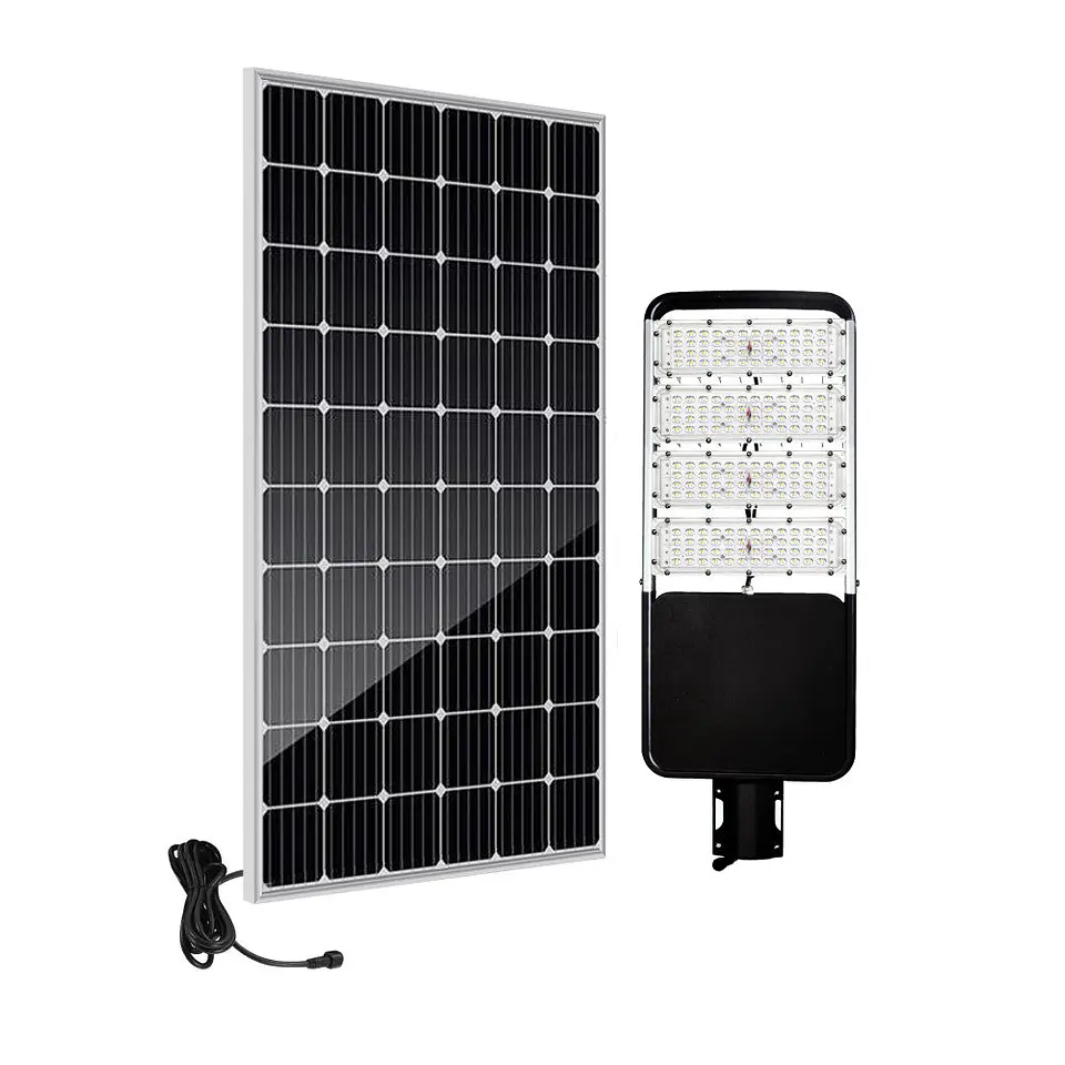LuminÃ¡ria Solar LED 80W 180Lm/W (110W Monocristalina) Branco Quente 3000K 5
