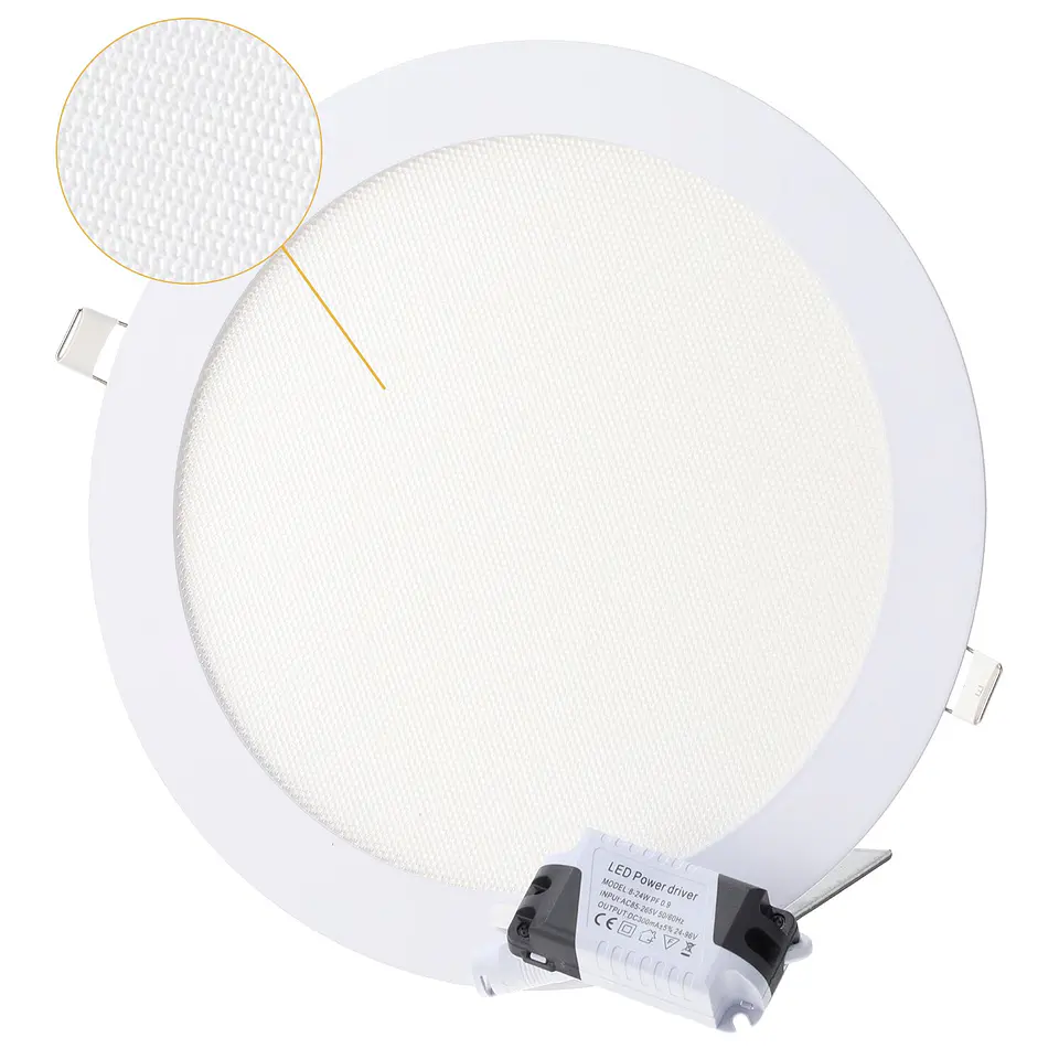 Painel LED 20W 2.000Lm Circular CCT (Tom de Luz Regulavel) UGR17 40.000H 1