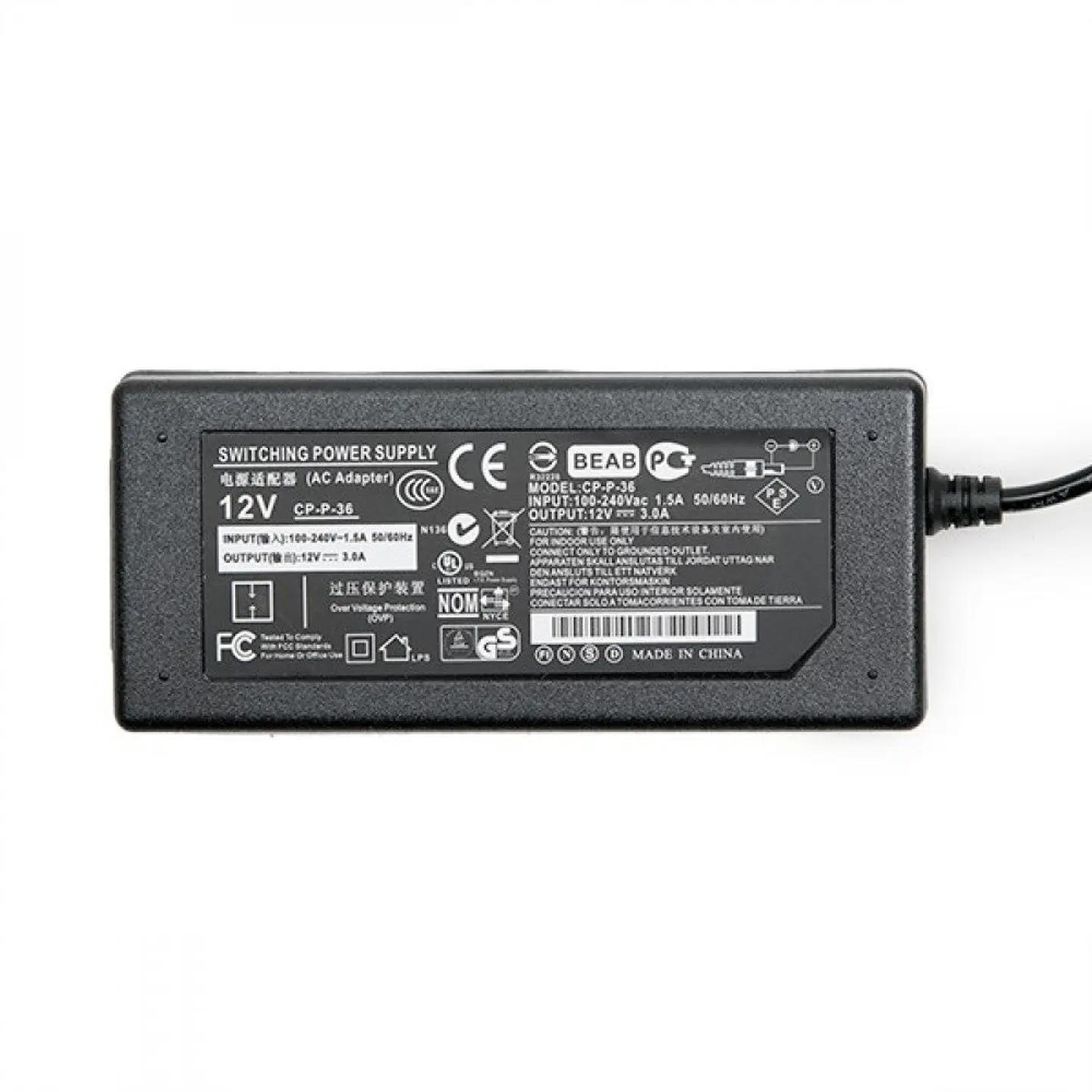 Transformador LED 36W 230VAC/12VDC IP20 4