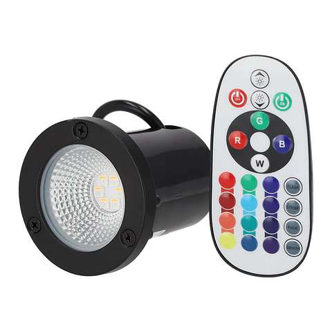Foco embutido de jardim 5W RGBW IP65 60º com controlo remoto