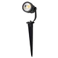 Foco LED com espeto de jardim 5W 60Âº IP65 3000K Acabamento preto - Thumbnail 1