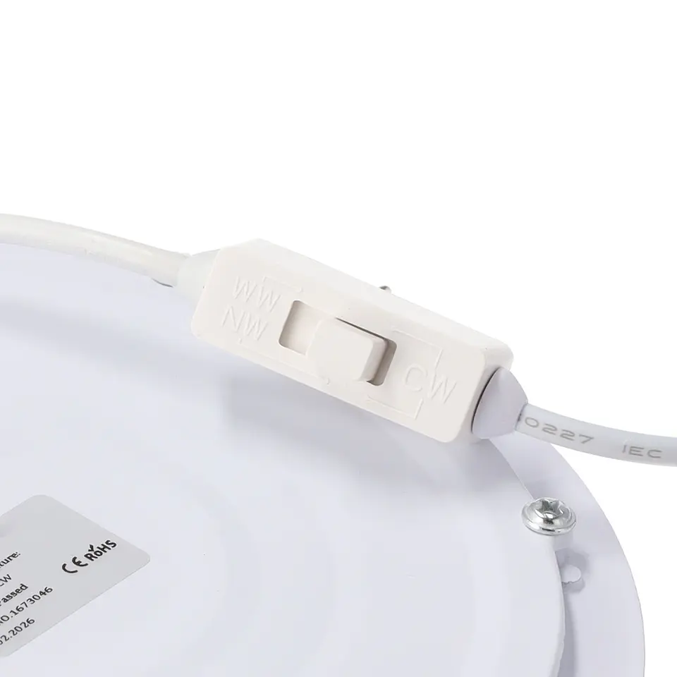 Painel LED 12W 860Lm Circular CCT (Tom de Luz Regulavel) UGR17 40.000H 3