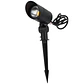 Foco LED com espeto de jardim 18W 60Âº IP65 3000K Acabamento preto - Thumbnail 1