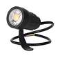 Foco LED com espeto de jardim 5W 60Âº IP65 3000K Acabamento preto - Thumbnail 2
