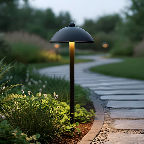 Farol LED exterior "Sarh" 70cm 7W 220VAC 3000ºK Preto