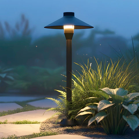 Farol LED exterior "Oldenburg" 54cm 7W 220VAC 3000ºK Preto