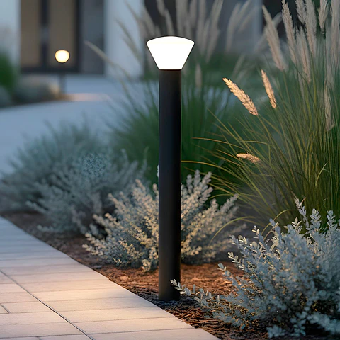 Sinalizador LED exterior "Digos" 100cm 5W 220VAC 3000ºK Preto