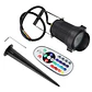 Foco LED com espeto de jardim 5W 60Âº IP65 RGBW Acabamento preto com controle remoto - Thumbnail 5