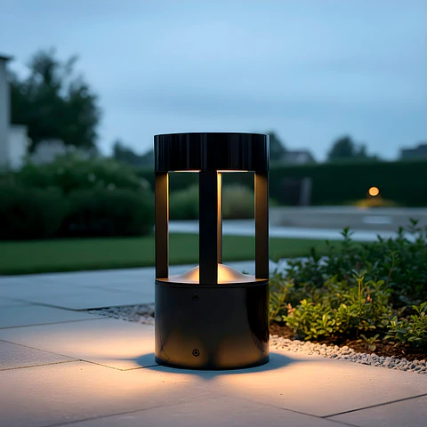 Farol LED exterior "San Luis" 30cm 10W 220VAC 3000ºK Preto