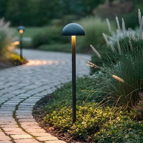 Sinalizador LED exterior "Ocala" 60cm 12W 220VAC 3000ºK Preto