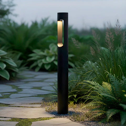 Sinalizador LED exterior "Fredericksburg" 90cm 10W 220VAC 3000ºK Preto