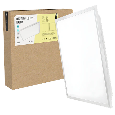 Pacote 10 Painel LED 60W 5400Lm 4200ºK 60x60x3Cm 40.000H [BX3-LPT-6060-60W-W]