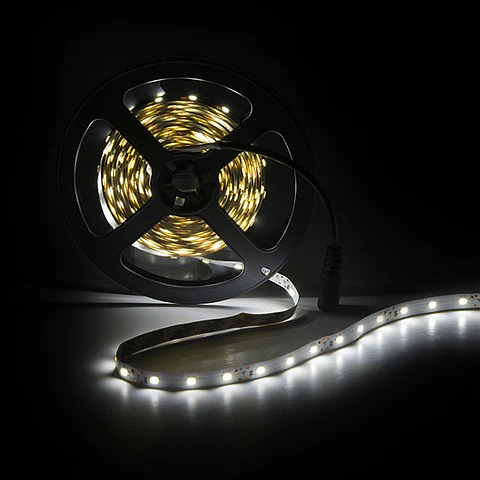 Faixa de 300 LEDs 24W 1128Lm CRI85 2700ºK SMD3528 12VDC x5M 40.000H [PL219001WW]-Branco Quente