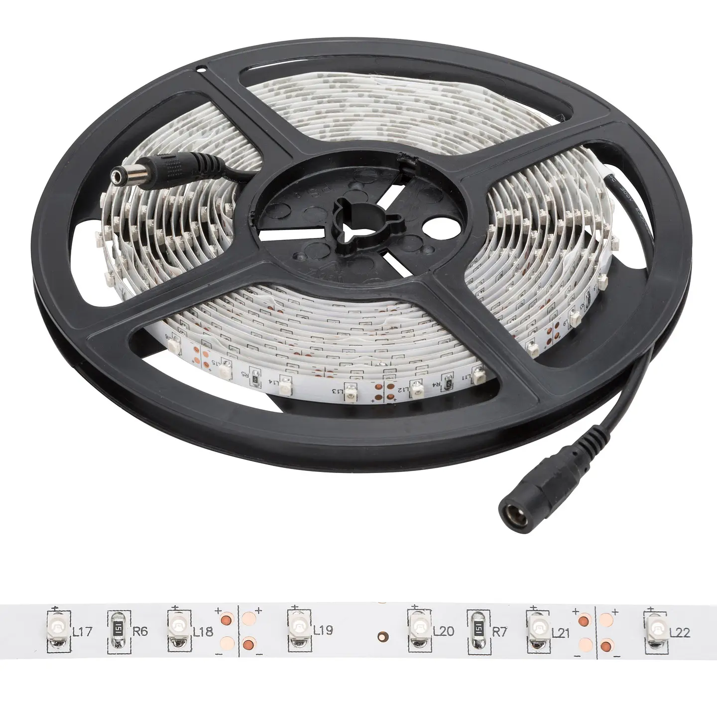 Faixa de 300 LEDs 24W 1128Lm CRI85 2700ÂºK SMD3528 12VDC x5M 40.000H [PL219001WW]-Branco Quente 3