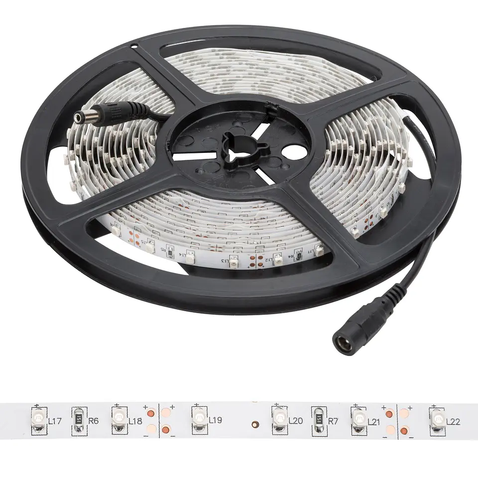 Faixa de 300 LEDs 24W 1128Lm CRI85 2700ÂºK SMD3528 12VDC x5M 40.000H [PL219001WW]-Branco Quente 3