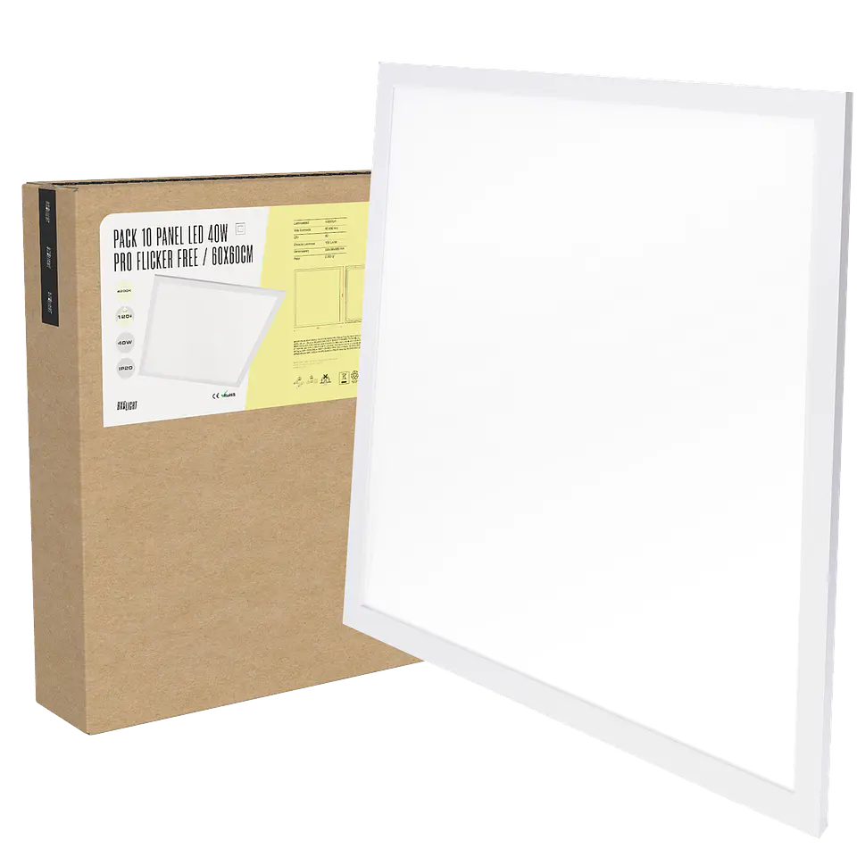 Pacote 10 Painel LED 40W 4.000 Lm 6500ÂºK 60x60Cm PRO Sem cintilaÃ§Ã£o 60.000H [BX3-LPT59540WLIFUDCW] 7