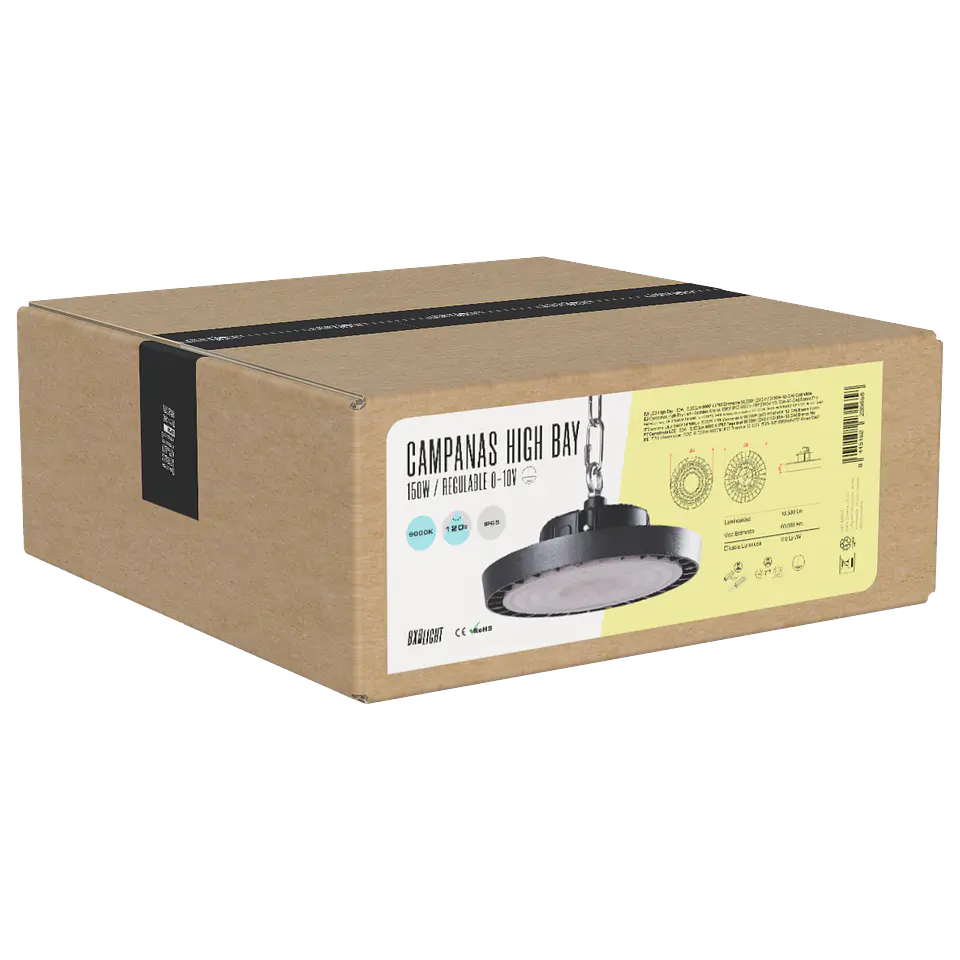 CampÃ¢nula LED 150W 16.500Lm 4000ÂºK IP65 RegulÃ¡vel 60.000H [BX3-HVB150W-N2-W] 2