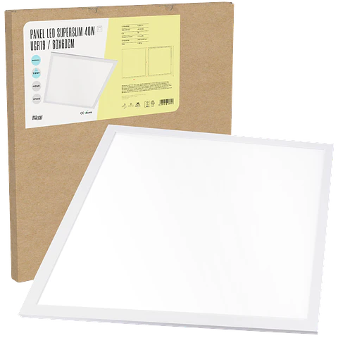 Painel LED Superslim 40W 4.500Lm 6000ºK 60x60Cm UGR19 40.000H [BX3-595-40-CW]