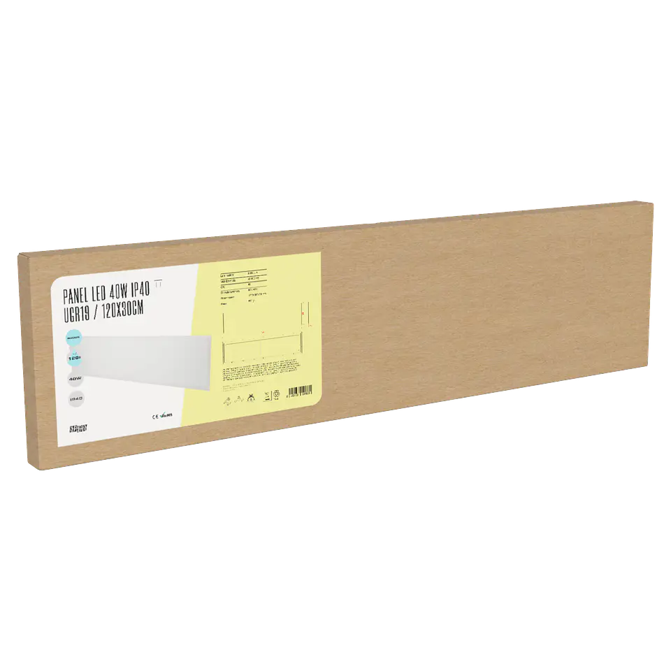 Painel LED 40W 3600Lm 6000ÂºK 120x30Cm UGR19 40.000H [BX3-PL-40W-CW] 2