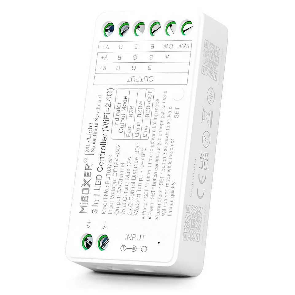 Controlador LED 3 em 1 Wifi/2,4 GHz [HLP-FUT037W+] 1