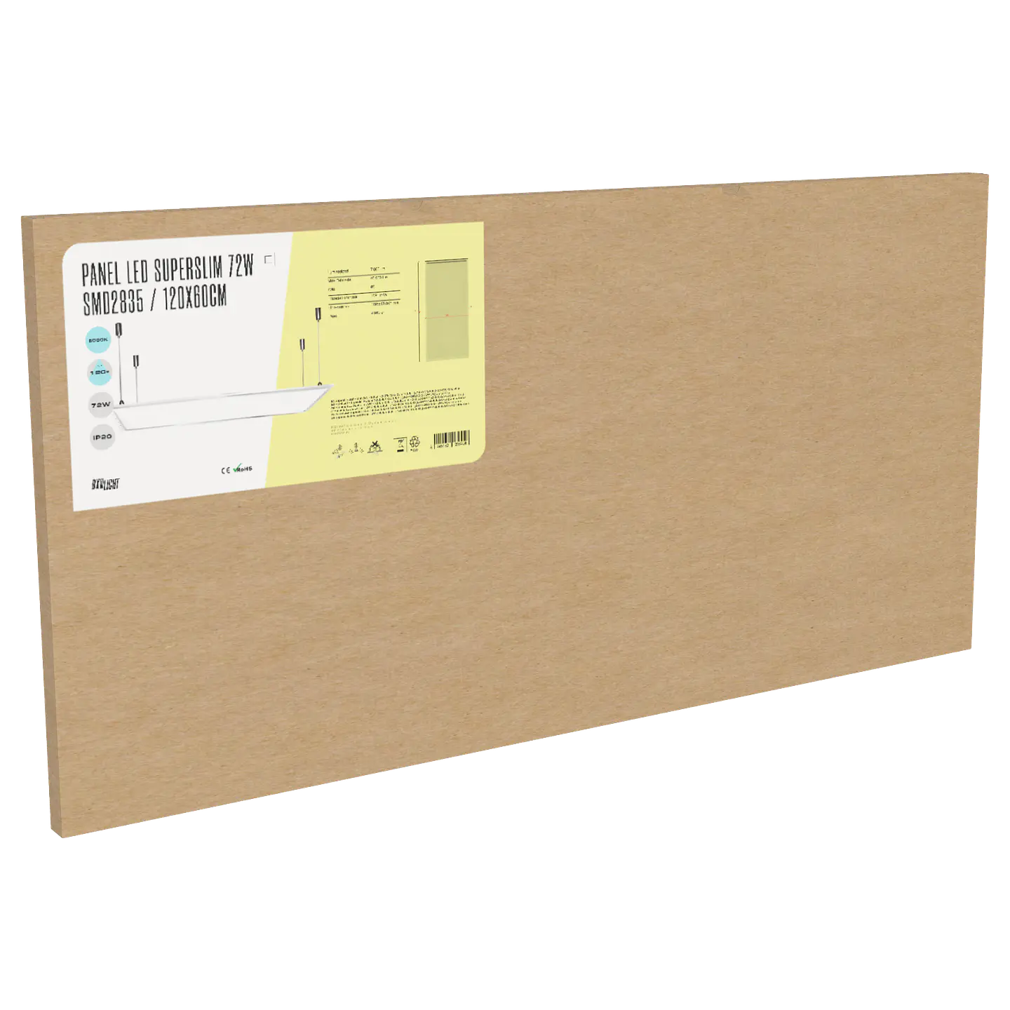 Painel LED Superslim 72W 7900Lm 4200ÂºK 120x60Cm 40.000H [BX3-PAN120060072W-W] 2