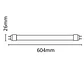 Tubo LED Asalite Vidro G13 9W 1260Lm 6500K IP20 [ASAL-0178] - Thumbnail 3