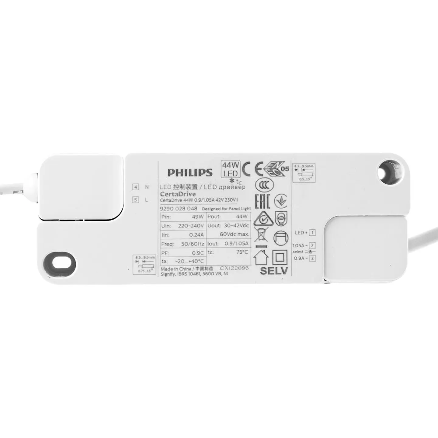 Driver Nao Regulavel PRO 0,95 PF 50.000H 40W 1050Ma 2