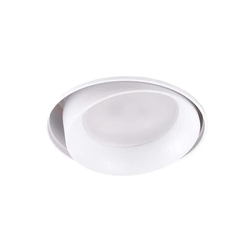 Anel Downlight Circular AlumÃ­nio Branco InclinÃ¡vel Ã˜75mm 2