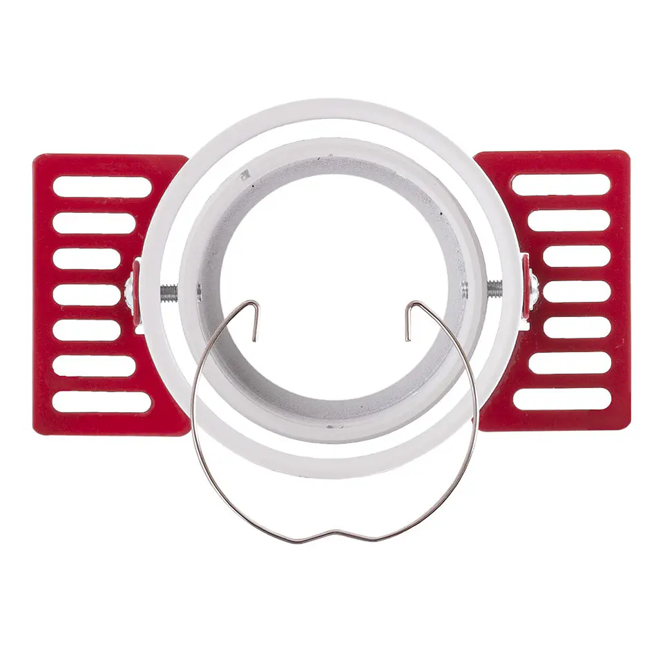 Anel Downlight Circular AlumÃ­nio Branco InclinÃ¡vel Ã˜75mm 4