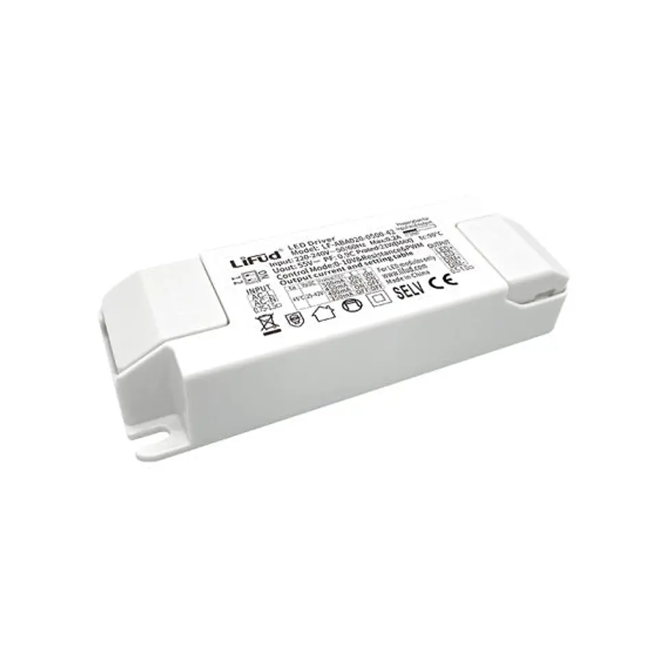 Driver Lifud 40W SaÃ­da: 25-42V 800-1050mA RegulÃ¡vel 0-10V/PWM/Rx IP20 1