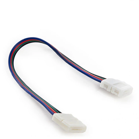 Conector Tira LED Led Smd5050 10Mm Rgb 4 Caminho Em Dobro 12/24Vdc