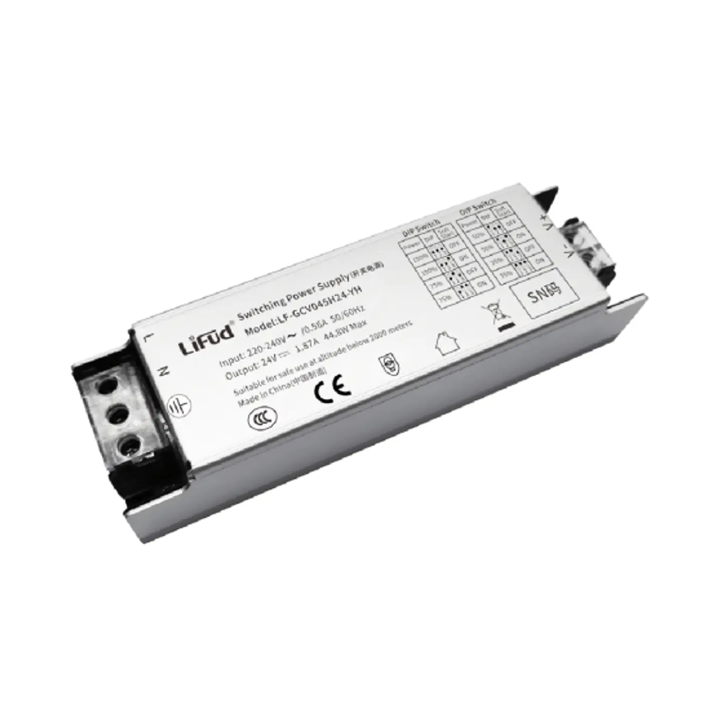 Driver Lifud 200W SaÃ­da: 24V No-RegulÃ¡vel IP20 1
