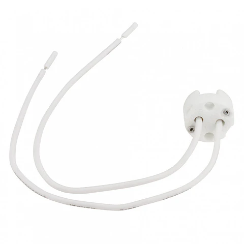 Suporte de Lampada Ceramica Gu5,3 Cabo 160Mm
