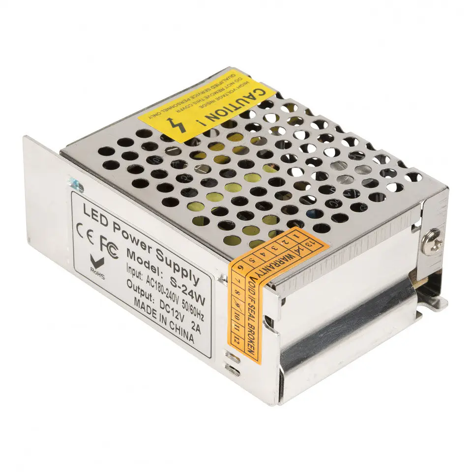 Transformador LED 12VDC 24W/2A IP20 [KD-TRIP2524W2A] 2