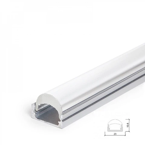Perfil Aluminio Para A Tira LED Led Difusor Transparente Lle-Alp001-Rl X 2M