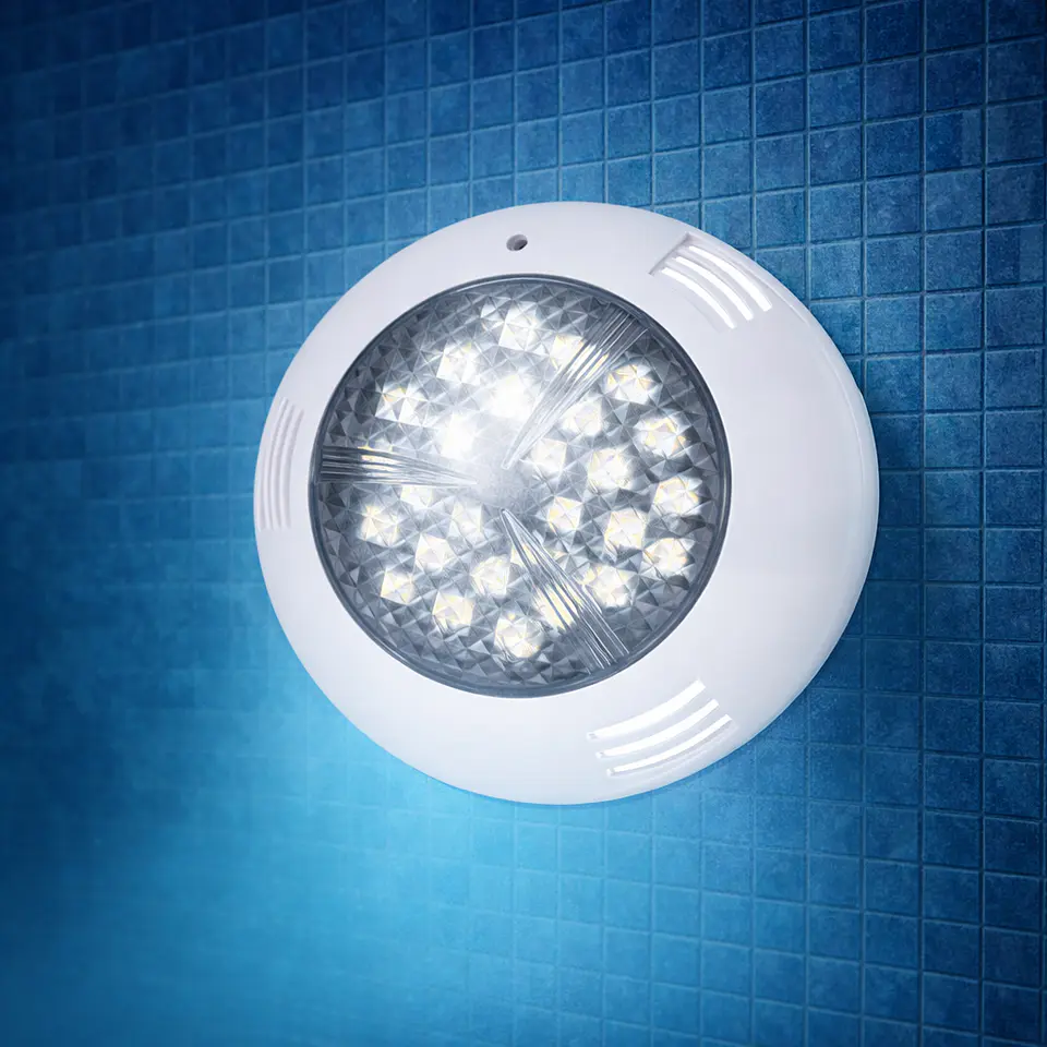 Refletor LED para piscina 36W 3051Lm 4.000ÂºK Ã˜295mm 30.000H Montagem saliente [WR-295-2AS-36W-W] 1
